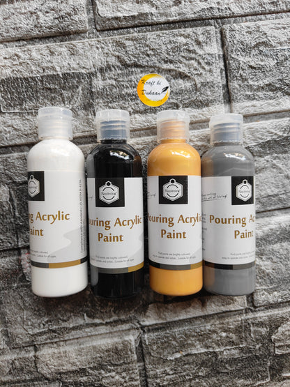 Acrylic Paint Bottle Pack of 4 A1 - Kraft ki Dukaan