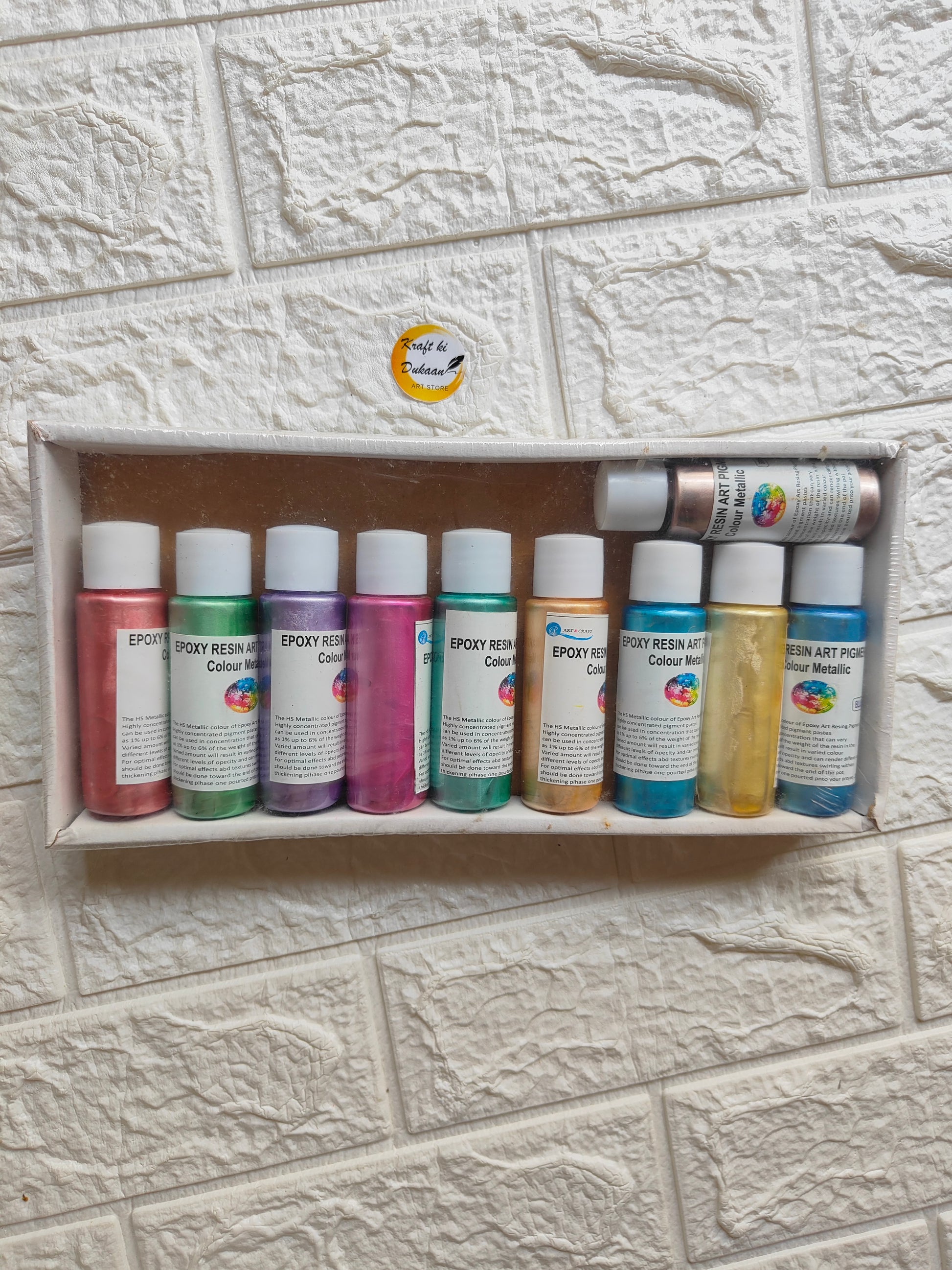Resin Metallic Pigment Set - Kraft ki Dukaan