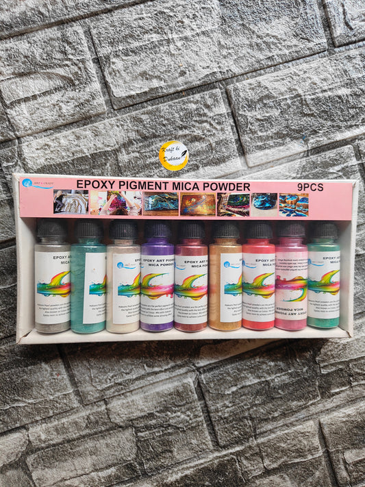 Resin Mica Pigment Powder Set - Kraft ki Dukaan