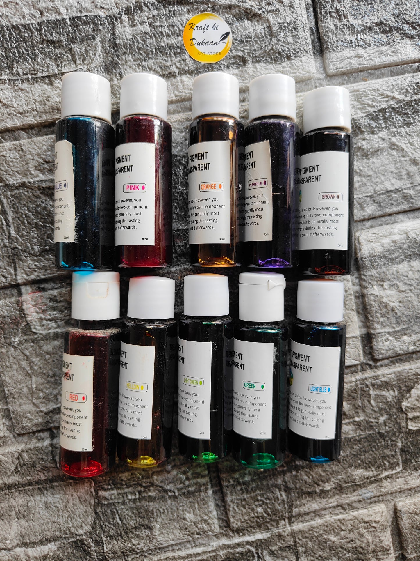 Resin Transparent Pigment Set - Kraft ki Dukaan