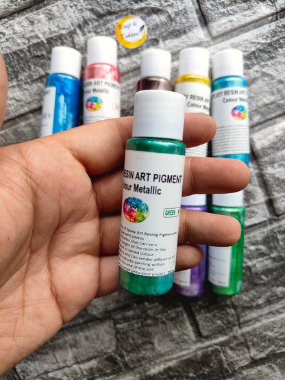 Resin Metallic Pigment Set - Kraft ki Dukaan