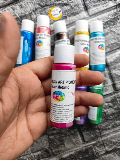 Resin Metallic Pigment Set - Kraft ki Dukaan