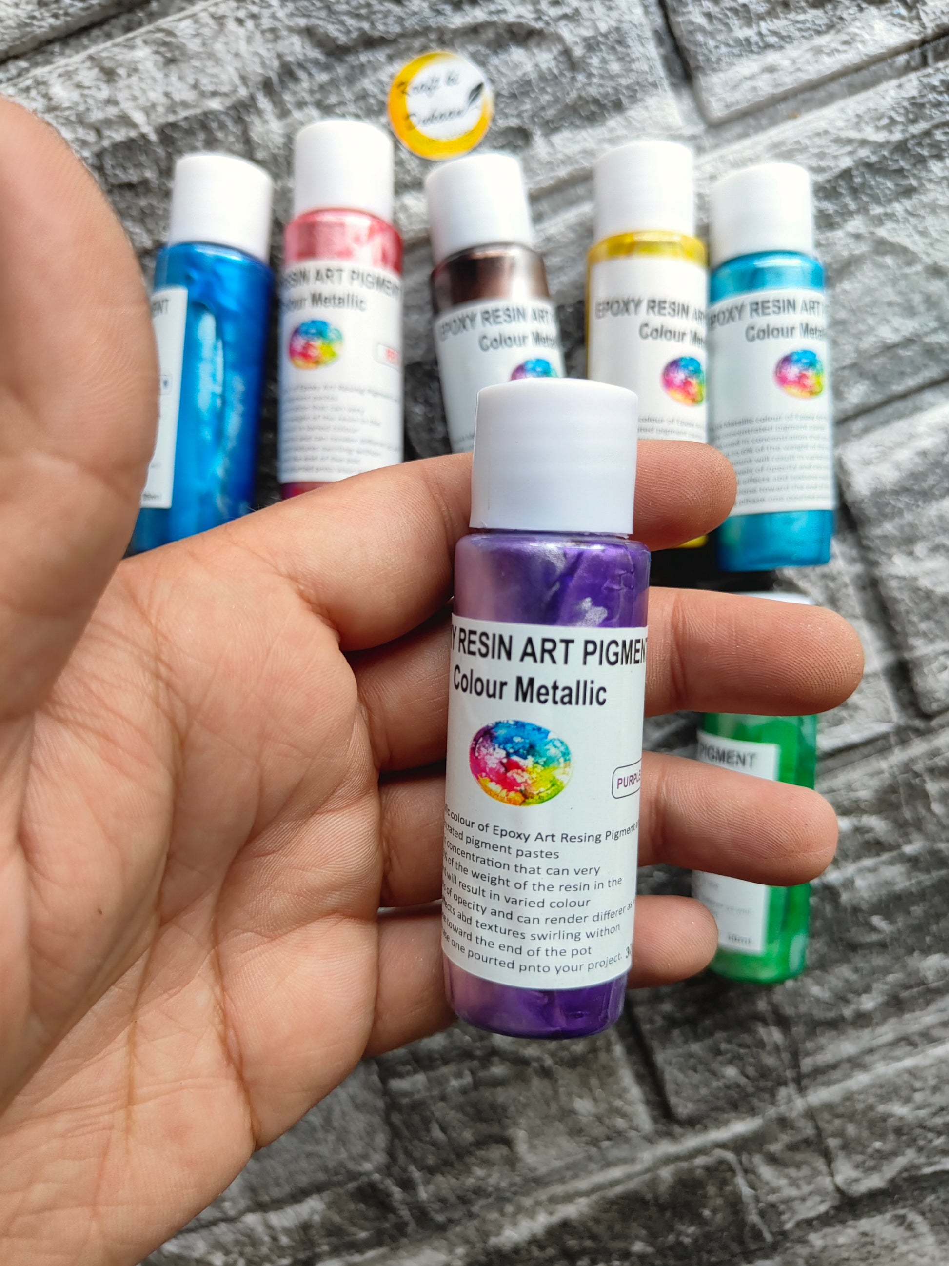 Resin Metallic Pigment Set - Kraft ki Dukaan