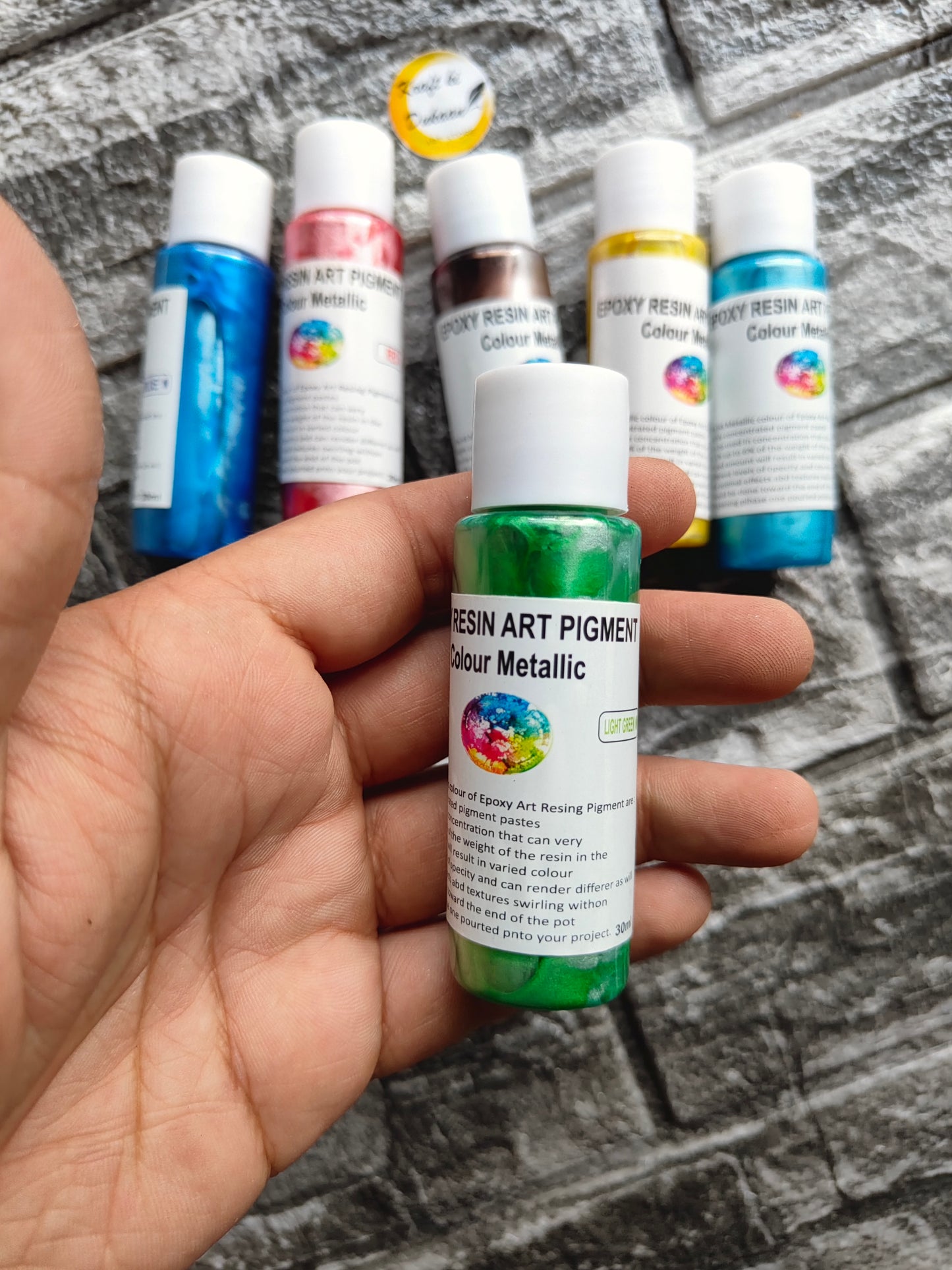 Resin Metallic Pigment Set - Kraft ki Dukaan