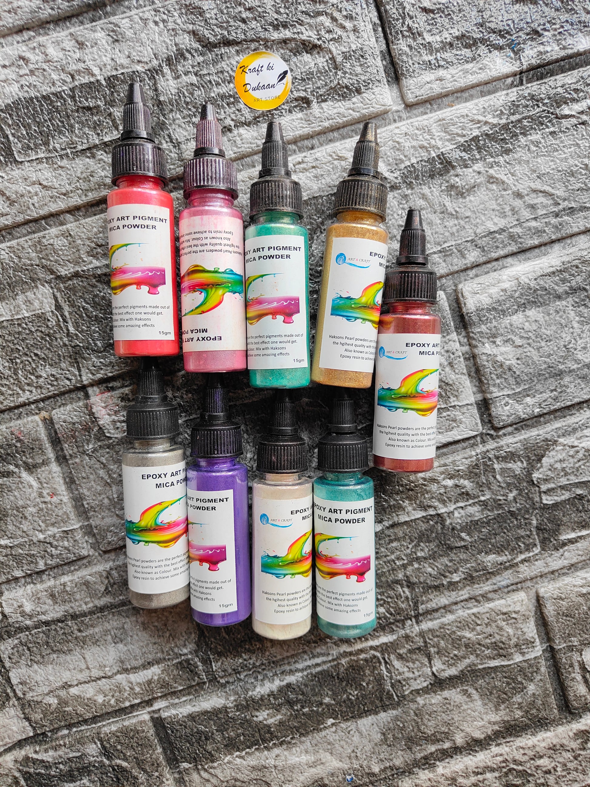 Resin Mica Pigment Powder Set - Kraft ki Dukaan