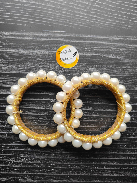 3" Round Gota Big Pearl Ring Pack of 5