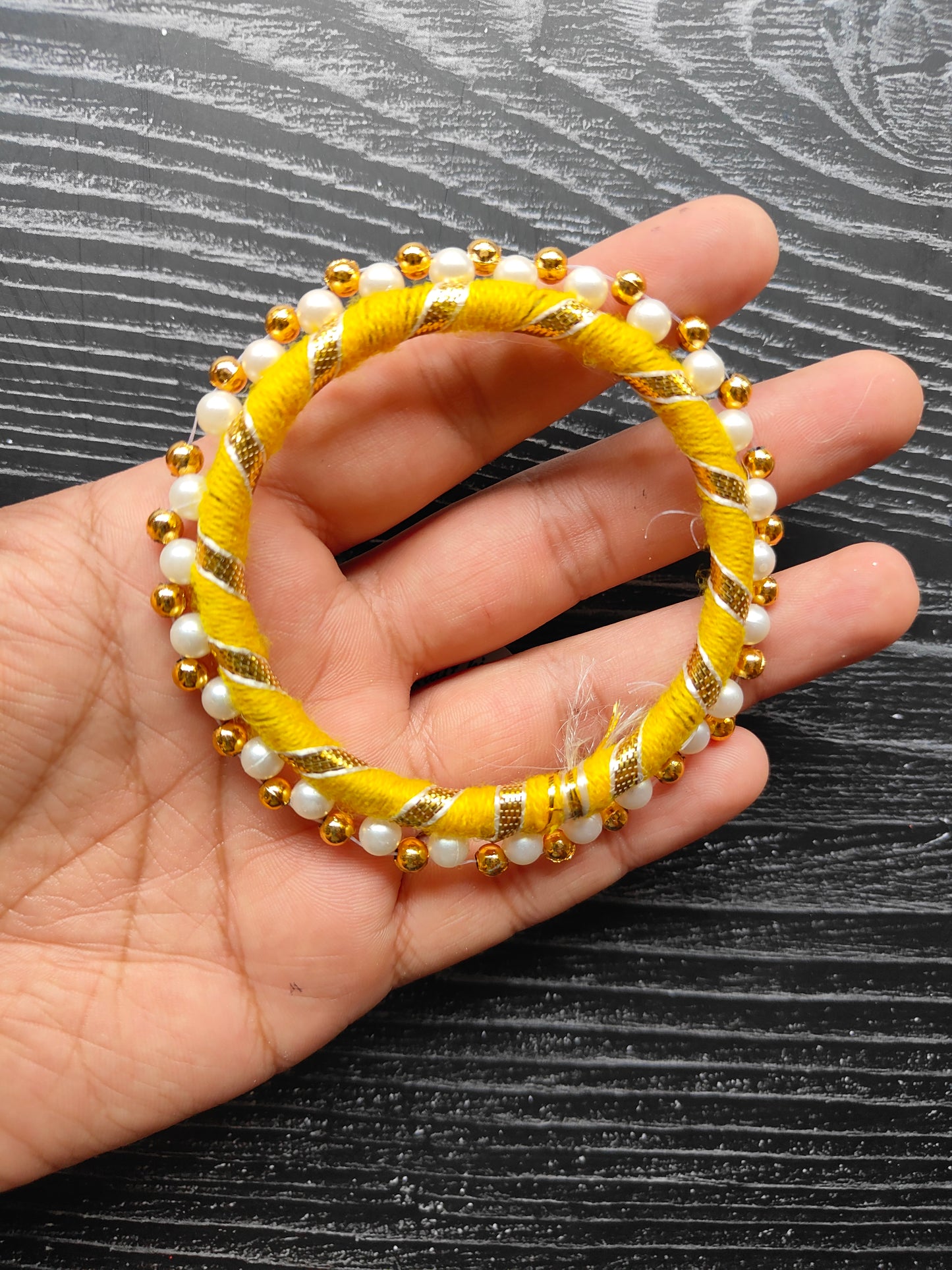 3" Round Colour Gota Ring