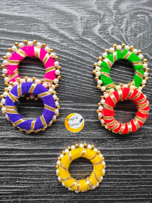 2" Round Colour Gota Ring