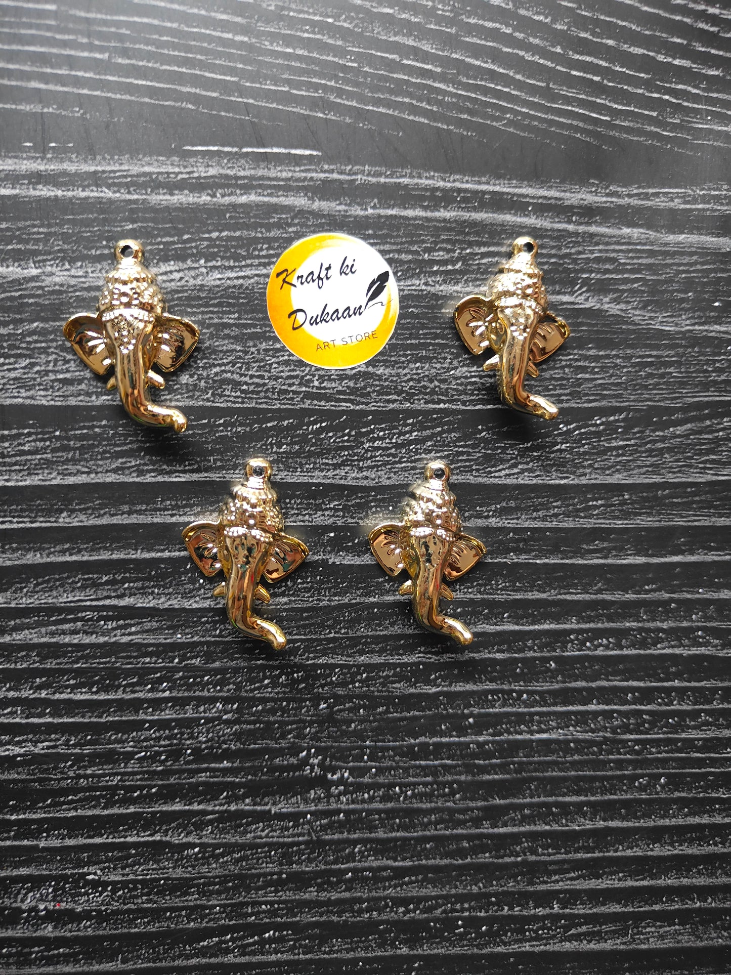 Golden Ganpati Face Pack of 25