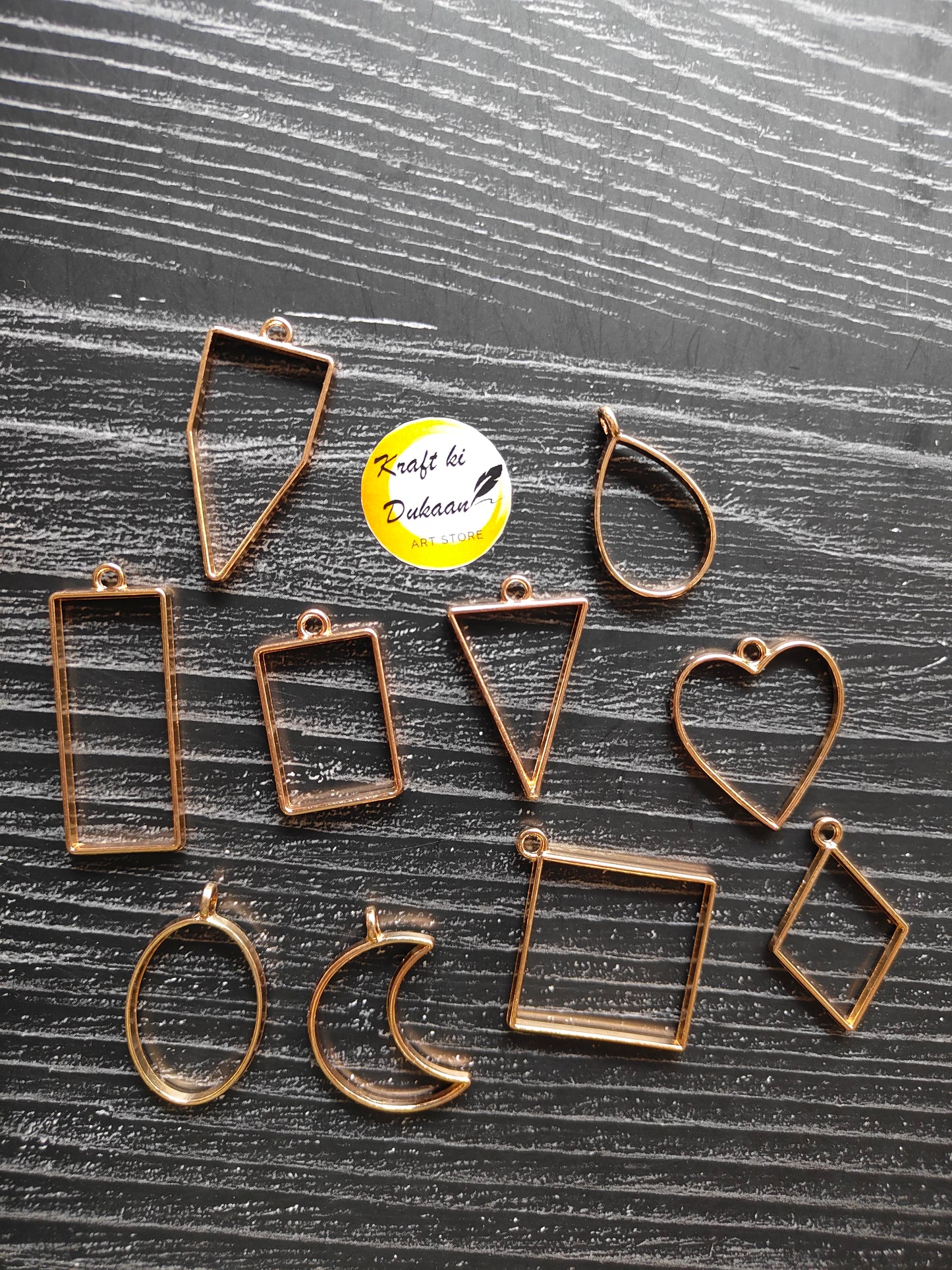 Bezel Pendant Mix 10PC Set