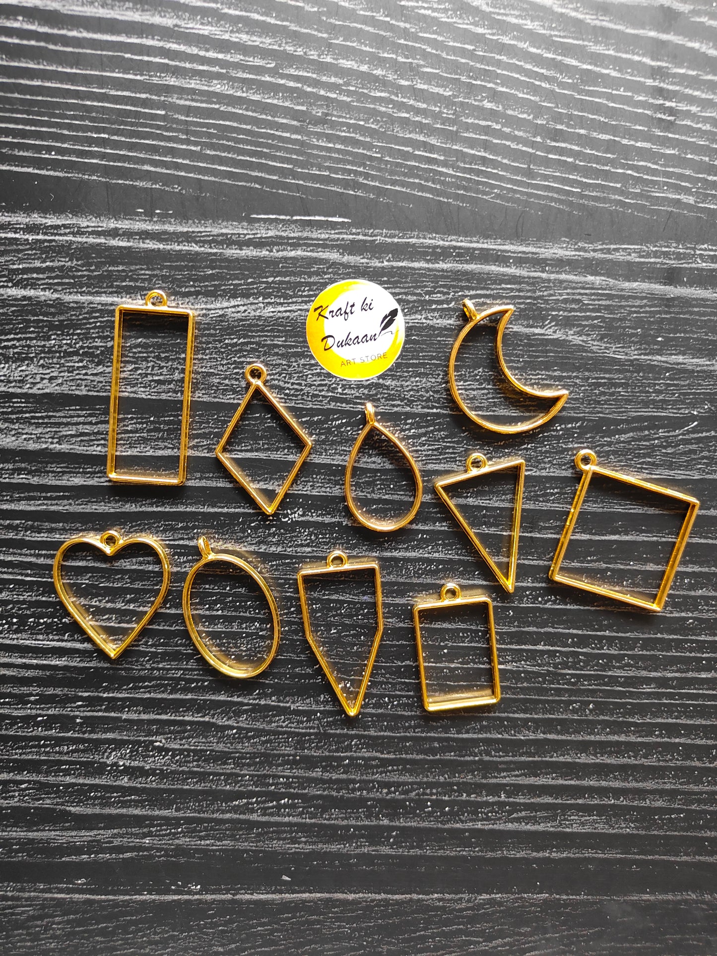 Bezel Pendant Mix 10PC Set