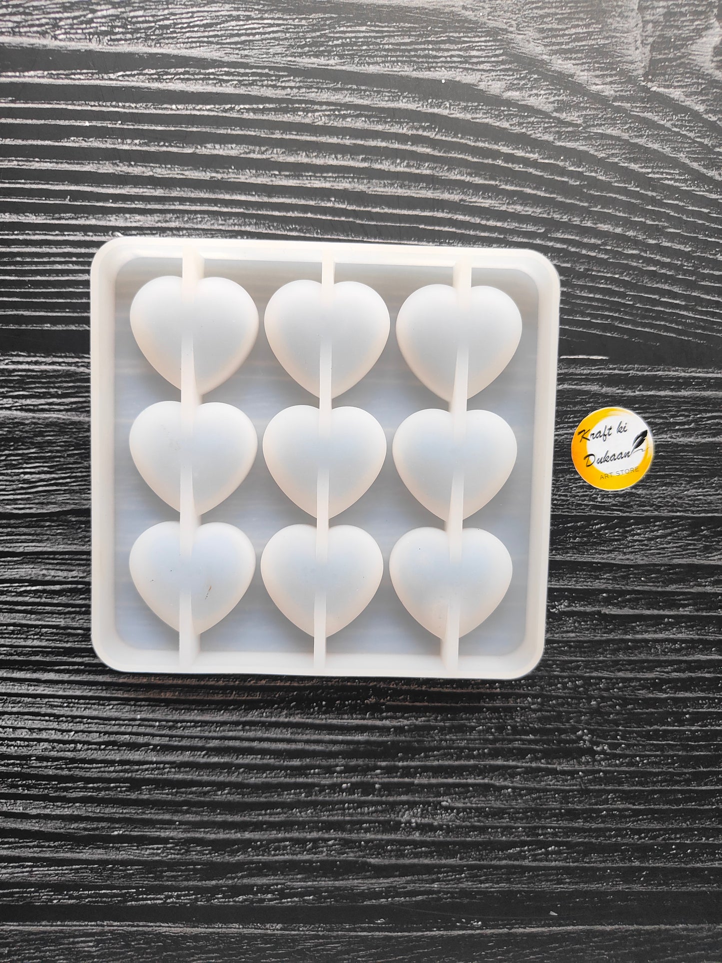 9 Cavity Heart Mould
