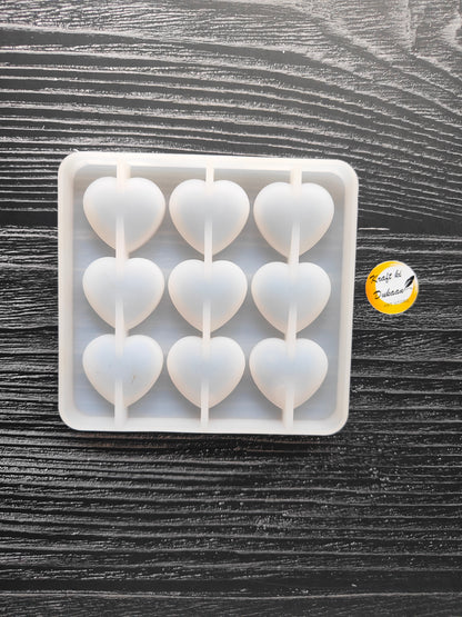 9 Cavity Heart Mould