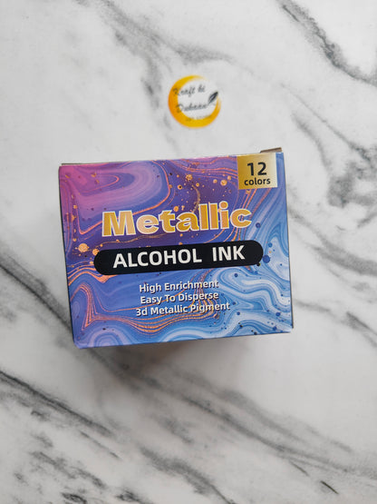 Metallic Alcoholic Ink set of 12