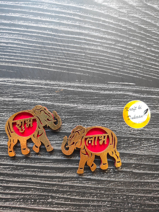 Acrylic Shubh Labh Cutout Design 5