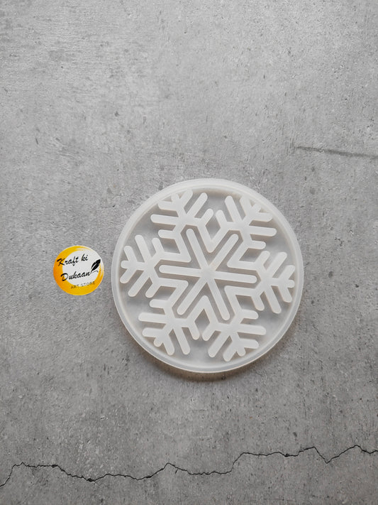Christmas Round Flakes Mould
