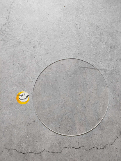 Clear round acrylic sheet, circular disc