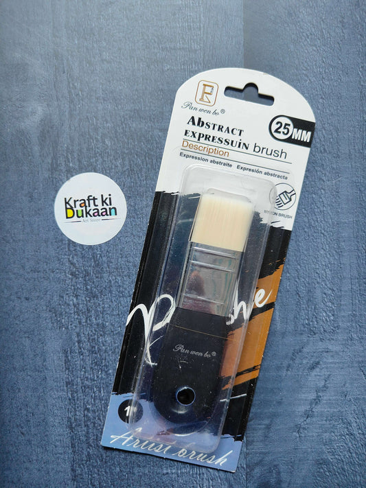 Abstract Expression brush 25MM in blister pack, beige bristle tip