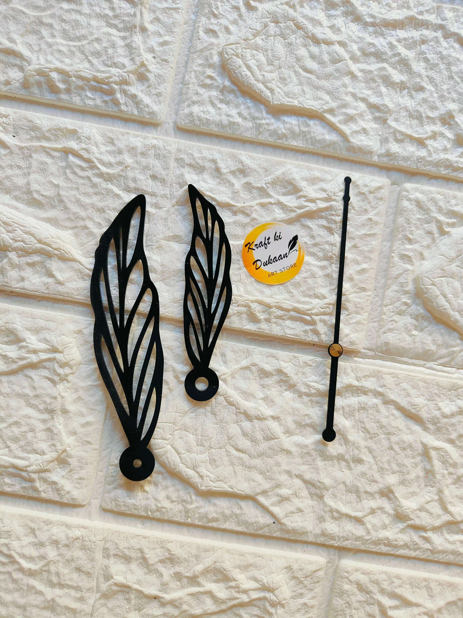 acrylic-butterfly-clock-hands-black-leaf-set