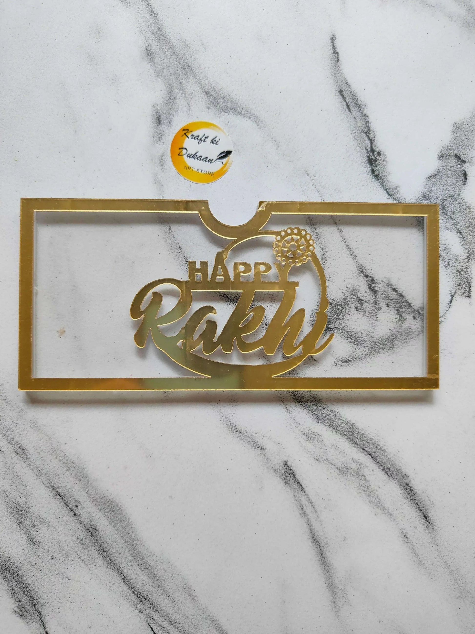 acrylic-golden-rakhi-envelope-happy-rakhi-design