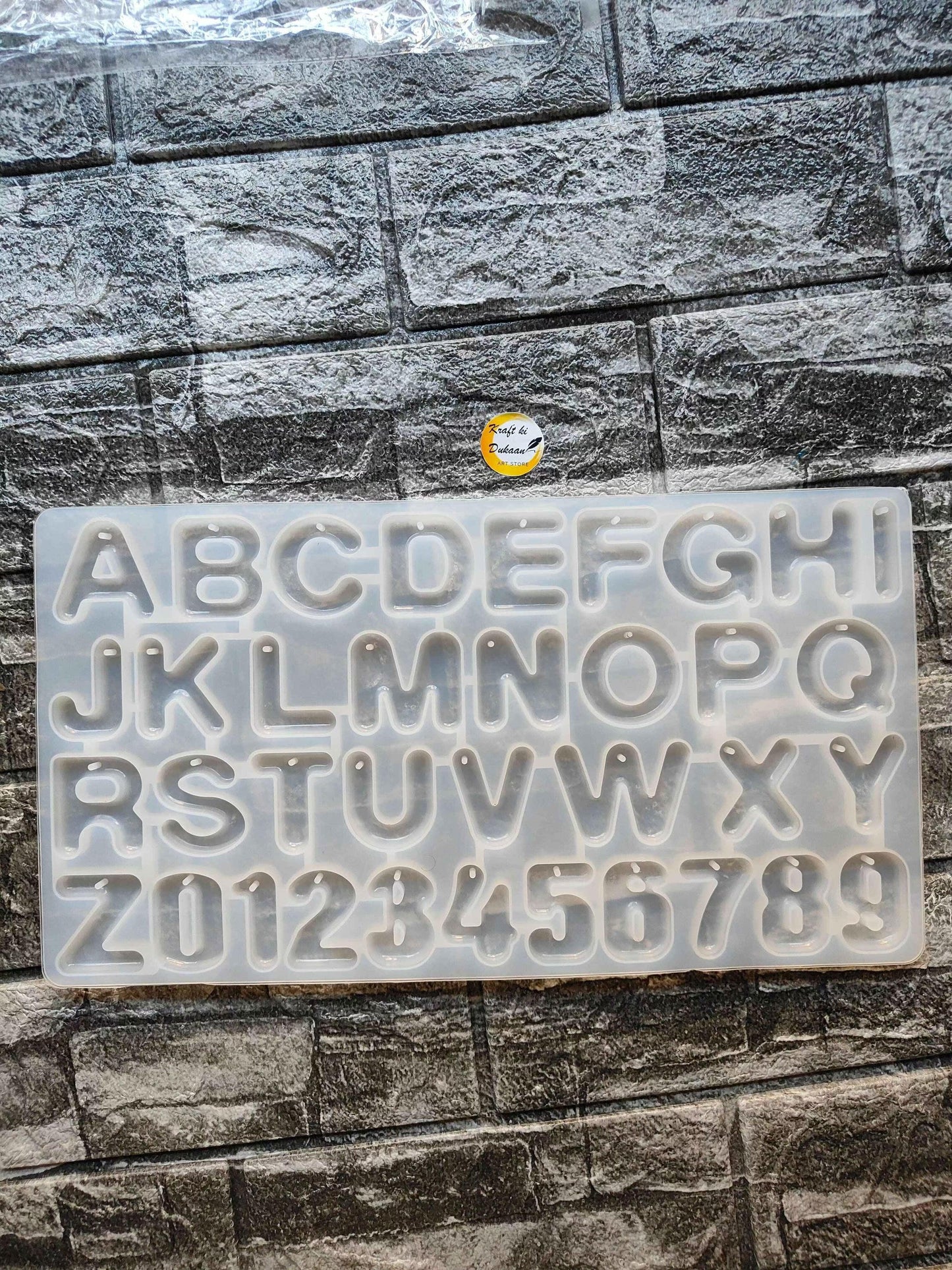 Round Alphabet Hole Mould