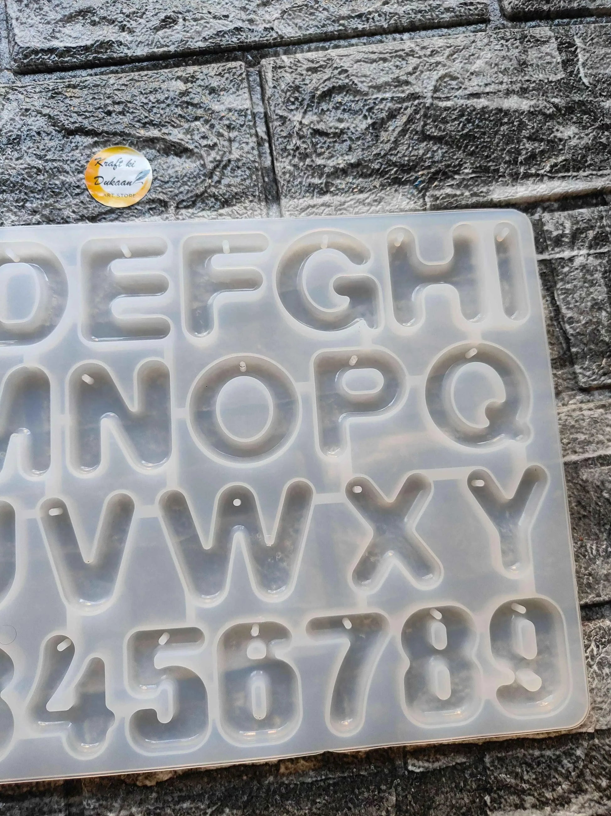 Round Alphabet Hole Mould