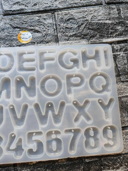 Round Alphabet Hole Mould