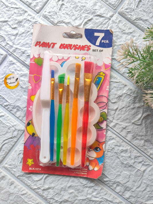 art-brush-set-with-tray-7-pieces-multi-color