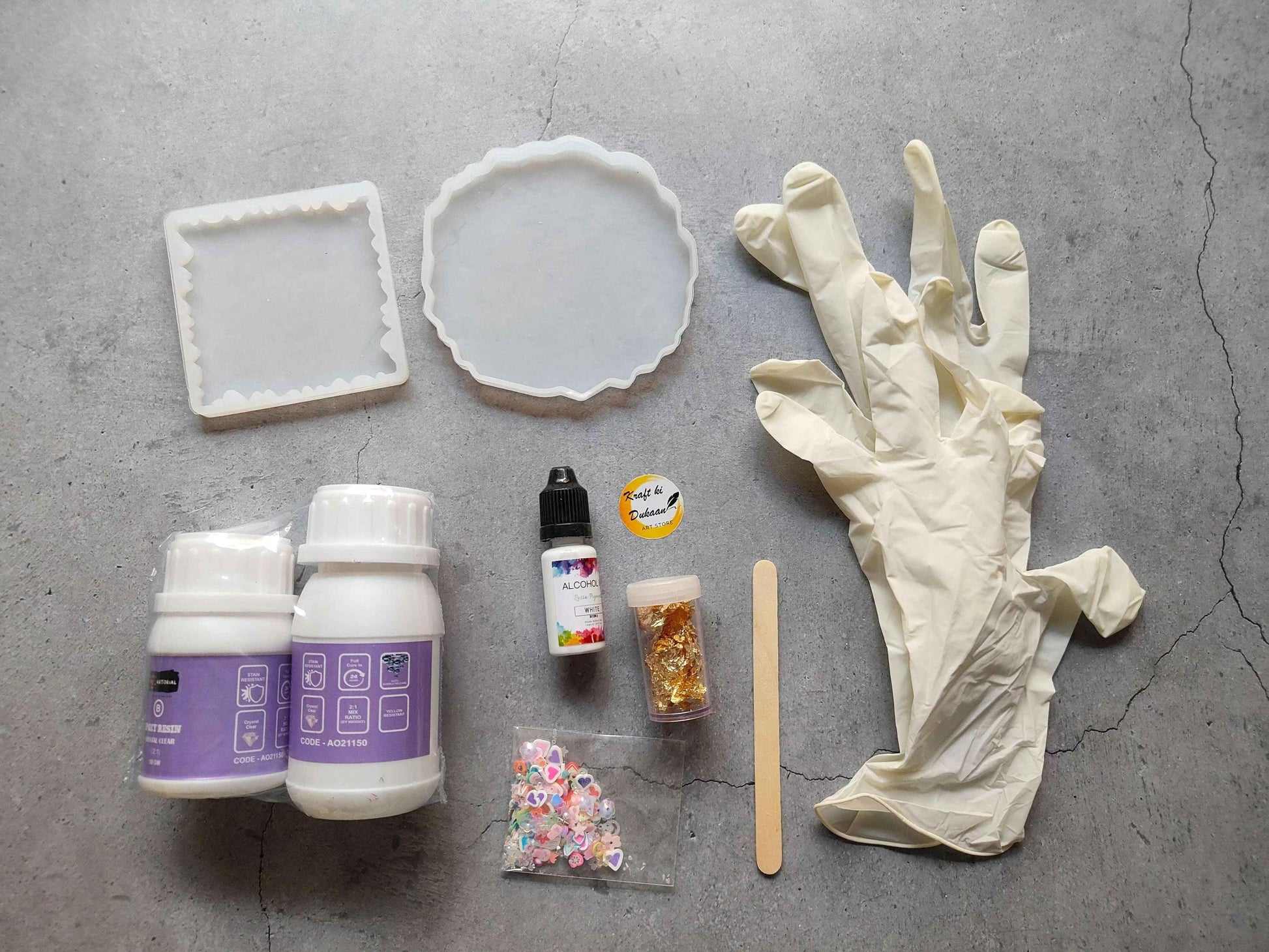 DIY Resin Coaster Making Kit