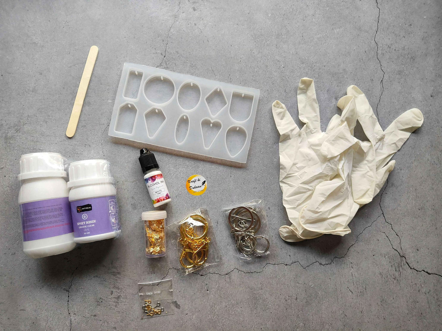 DIY Resin Keychain Making Kit
