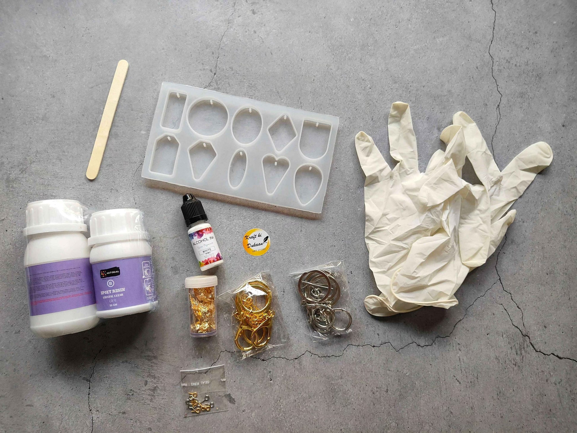 DIY Resin Keychain Making Kit