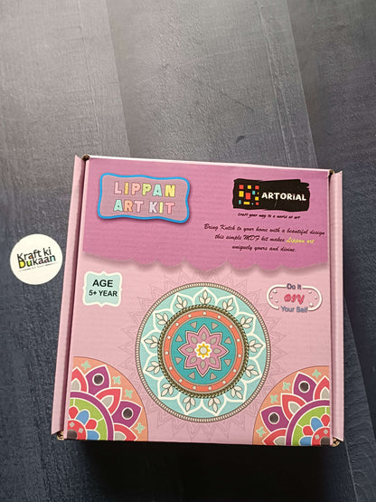 Lippan Art Kit A2 pink box with mandala design and age 5+ label