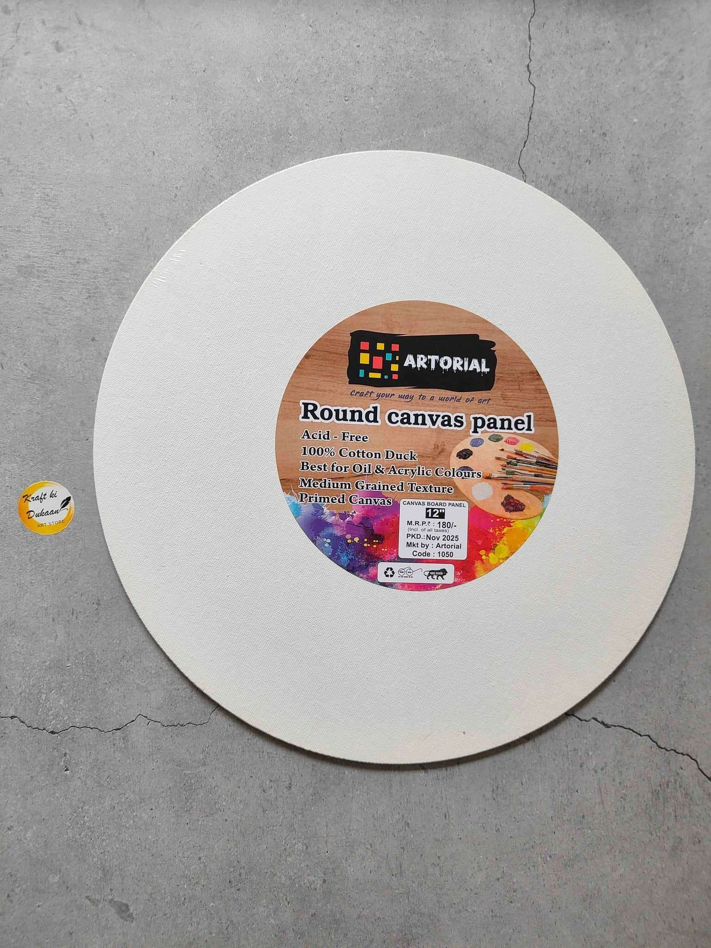 artorial-round-canvas-board-for-painting-10-inch