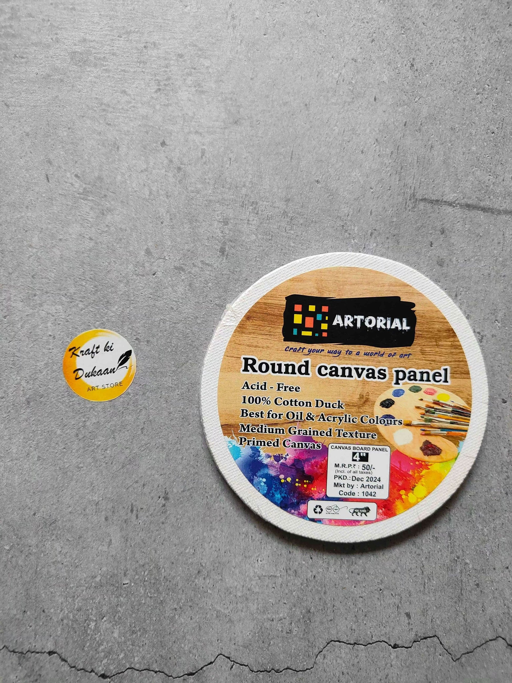 artorial-round-canvas-board-for-painting-5-inch