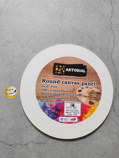 artorial-round-canvas-board-for-painting-8-inch