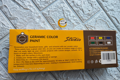 Kraft ki Dukaan ceramic painting colors box for personalizing art and household items