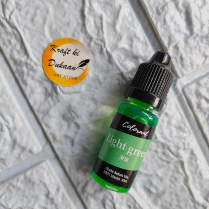 Light Green Resin Colorant Bottle by Kraft ki Dukaan for Vibrant Art Projects