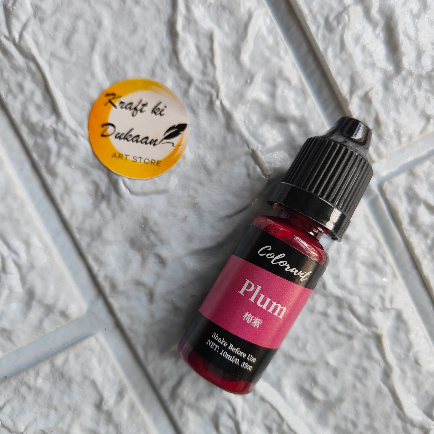 Plum Resin Colorant Bottle from Kraft ki Dukaan for vibrant epoxy projects
