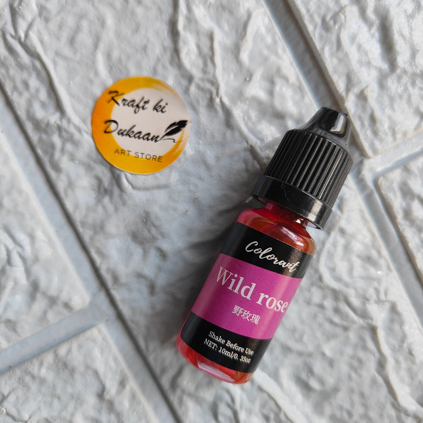 Kraft ki Dukaan Wild Rose Resin Colorant Bottle for Craft and Art Projects