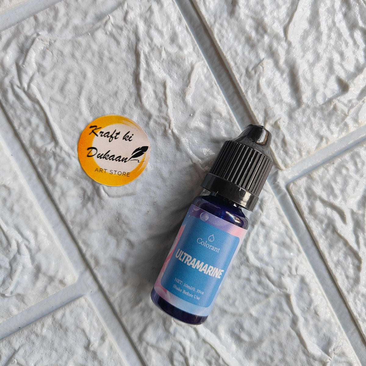 Resin Colorant 10ML A - Ultramarine bottle with black dropper cap