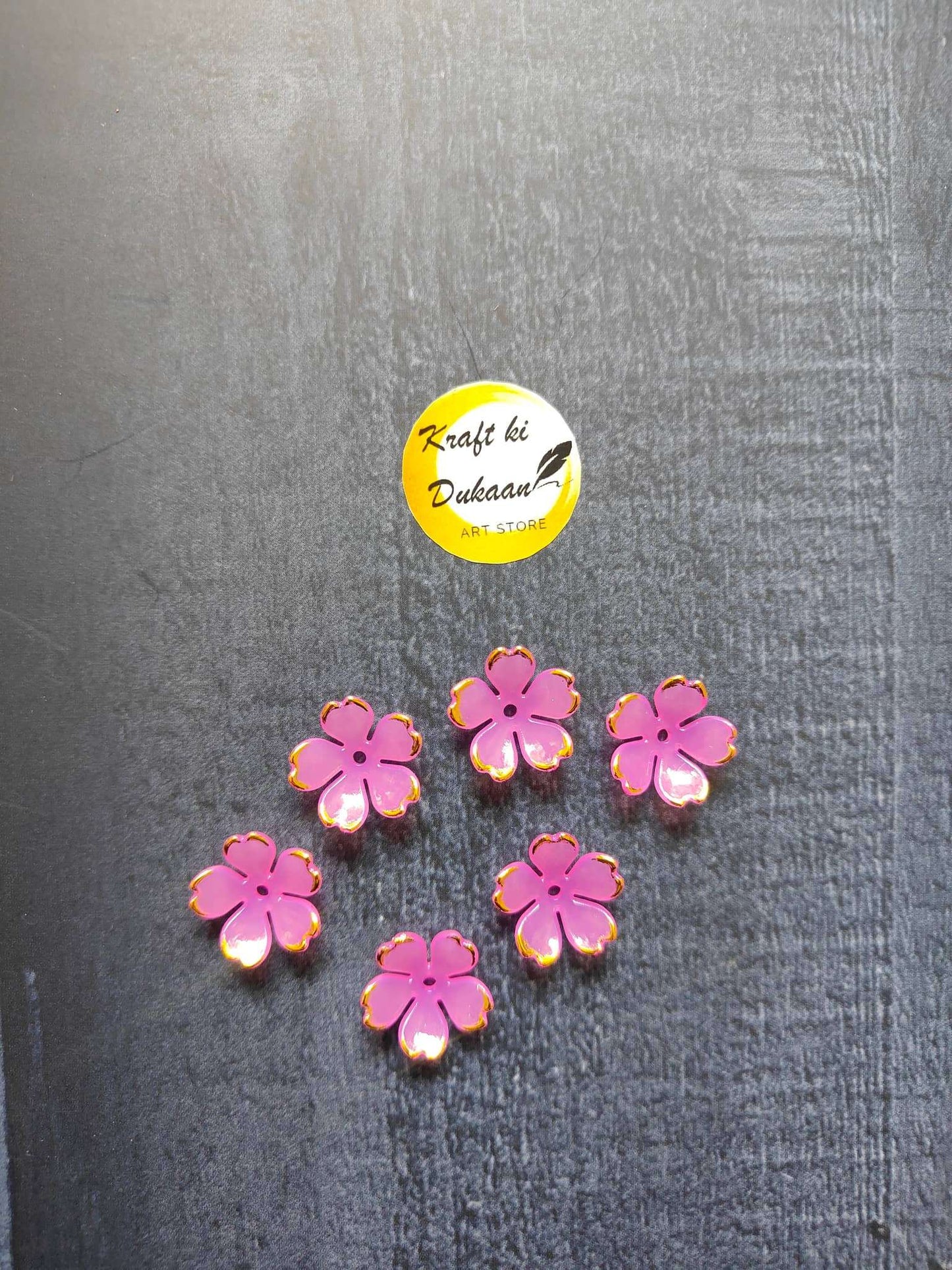 colorful-craft-beads-pack-pink-flower-7-pieces