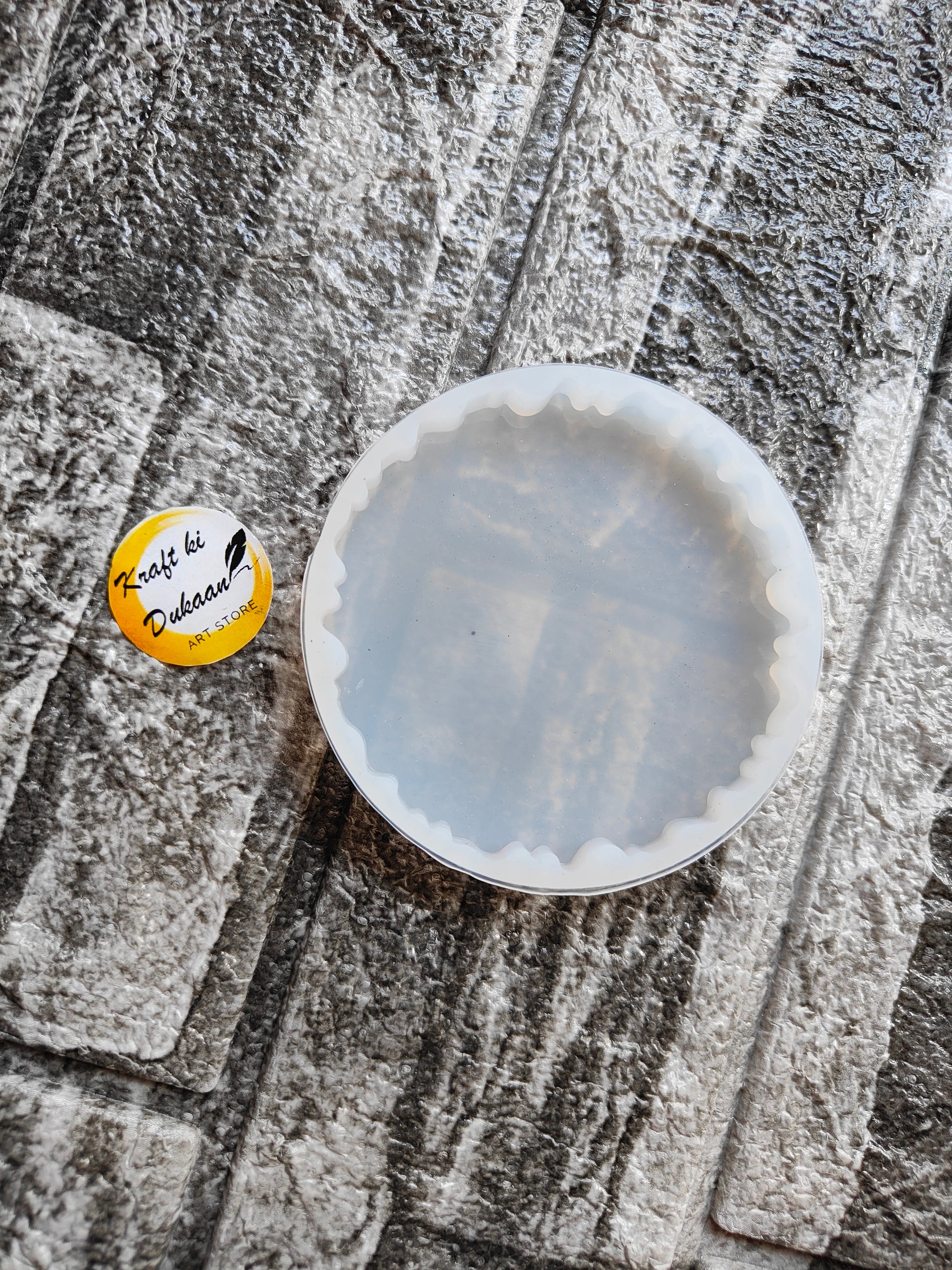 3 inch agate mold resin casting by Kraft ki Dukaan for creating detailed resin agate slices