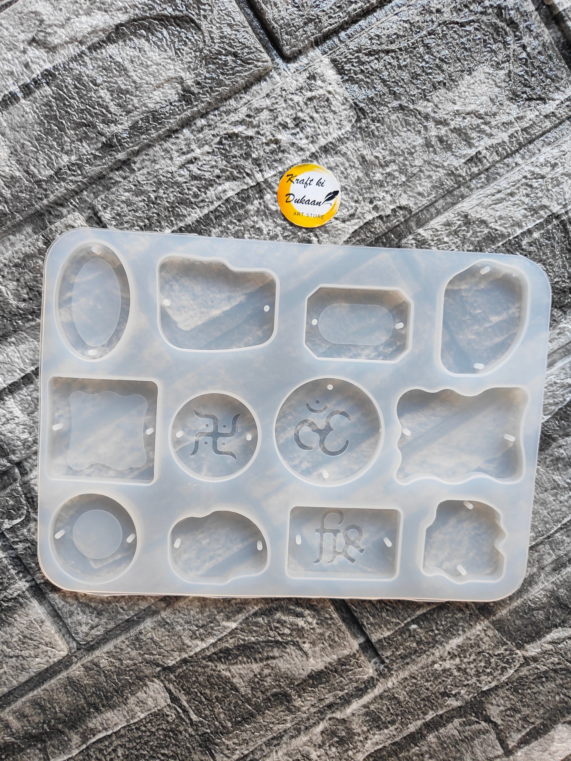 Flexible resin rakhi mould with various shapes for crafting unique rakhis