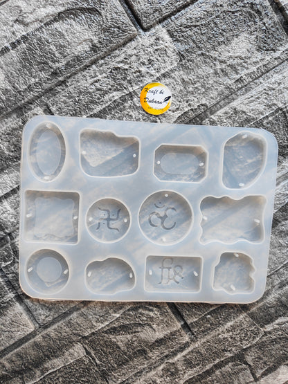 Flexible resin rakhi mould with various shapes for crafting unique rakhis