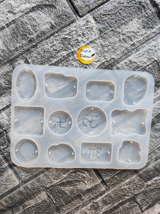 Flexible resin rakhi mould with various shapes for crafting unique rakhis