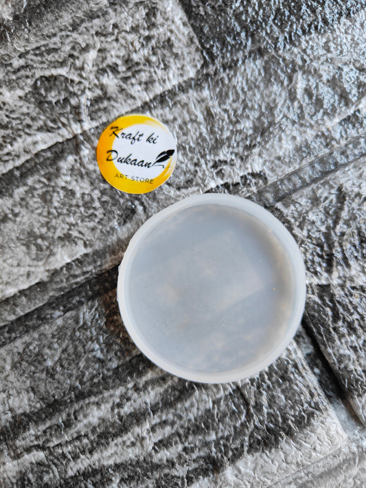 Transparent 2 inch round mold for resin crafting with smooth surface and durable material