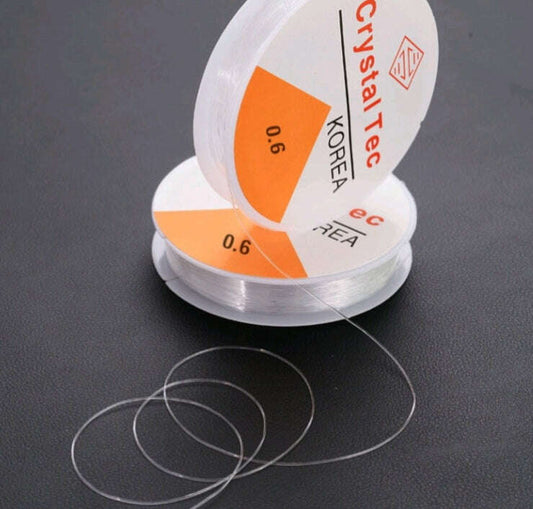 Elastic bracelet string reel, thickness 0.6mm, clear elastic thread coils