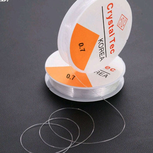 Elastic bracelet string reel, thickness 0.7mm, clear elastic thread coils