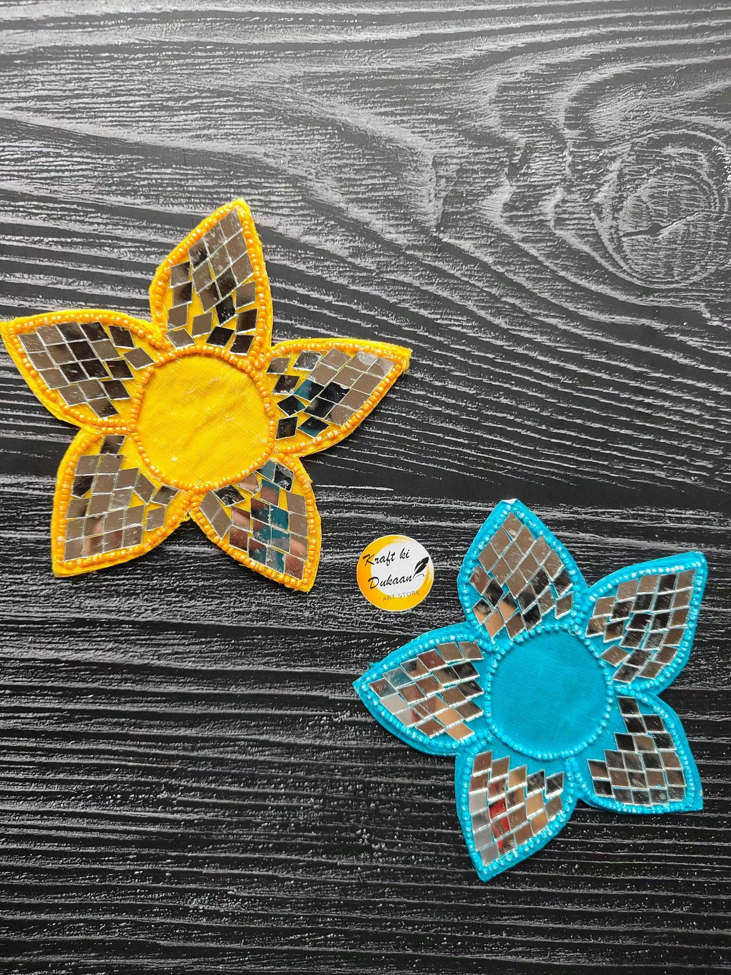 decorative-flower-patch-for-crafts-assorted-aqua-yellow
