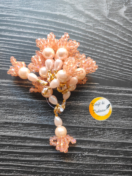 Elegant decorative latkan set online featuring pink beads and intricate designs for traditional attire